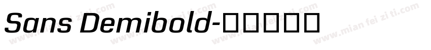 Sans Demibold字体转换